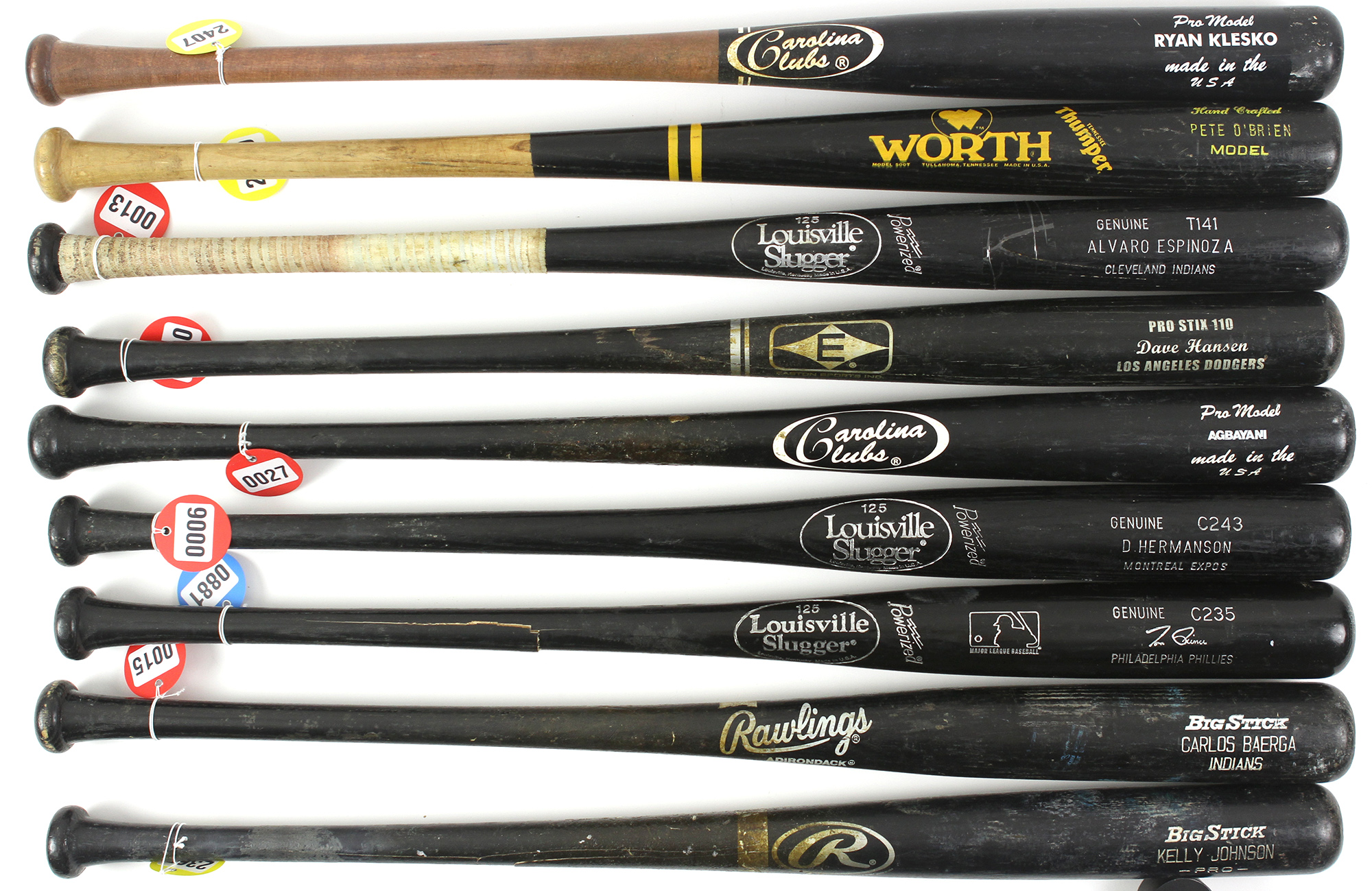 Lot Detail - 1980's-2000's Professional Model Game Used Bat Collection ...