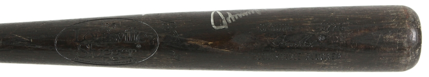1983 Johnny Bench Cincinnati Reds Signed Louisville Slugger Professional Model Team Index Bat (MEARS LOA & PSA/DNA) Final Season