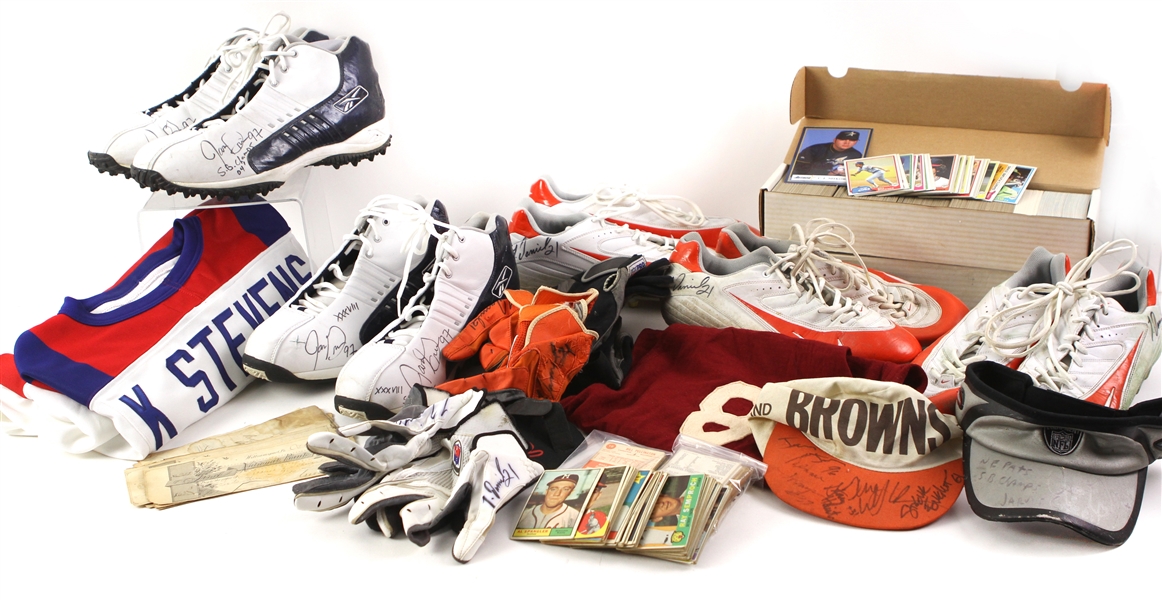 1870s to present Collection of Memorabilia (Football Gloves, Autographs, Trading Cards, Comics, Etc)