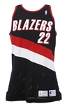 1992-93 Clyde Drexler Portland Trail Blazers Road Jersey (MEARS LOA)