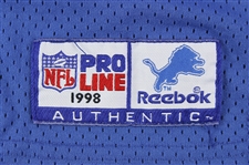 1998 Detroit Lions #63 Home Jersey (MEARS LOA)