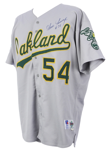 1992 Goose Gossage Oakland Athletics Signed Game Worn Road Jersey (MEARS LOA/*JSA Full Letter*)
