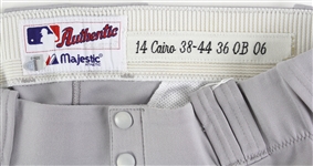 2006-08 New York Yankees Road Uniform Pants - Lot of 3 Pairs w/ Mike Mussina, Jason Giambi & Miguel Cairo (MEARS LOA/Steiner)