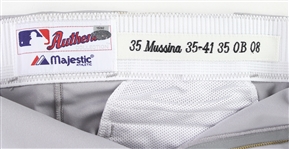2008 Mike Mussina New York Yankees Road Uniform Pants (MEARS LOA/Steiner)