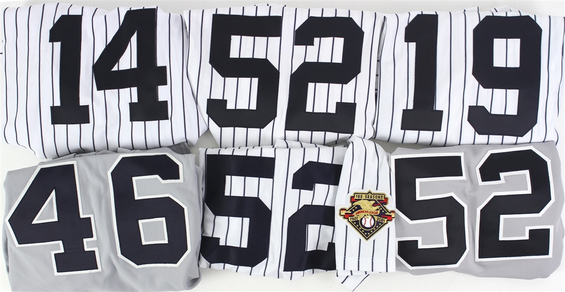 1989-2006 New  York Yankees Home/Road Jersey Collection (Lot of 9) Steiner LOA’s