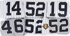 1989-2006 New  York Yankees Home/Road Jersey Collection (Lot of 9) Steiner LOA’s