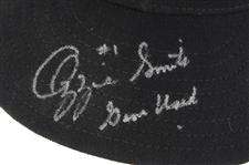 1993 Ozzie Smith St. Louis Cardinals Game Worn Road Cap (MEARS LOA)