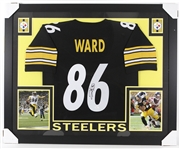 2016 Hines Ward Pittsburgh Steelers 36" x 44" Framed Signed Jersey *JSA*
