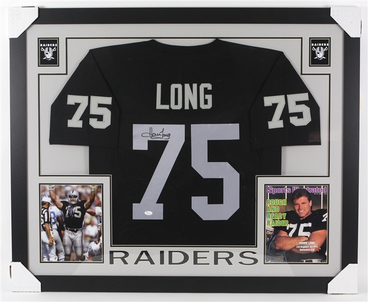 2016 Howie Long Oakland Raider 36" x 44" Signed Jersey *JSA*