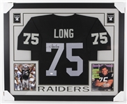 2016 Howie Long Oakland Raider 36" x 44" Signed Jersey *JSA*