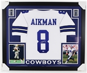 2016 Troy Aikman Dallas Cowboys 36" x 44" Framed Signed Jersey (PSA/DNA)