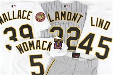 1997-2000 Pittsburgh Pirates Game Issued/Used Jerseys Tony Womack, Kris Benson, Jason Schmidt (Lot of 7) (MEARS LOA)