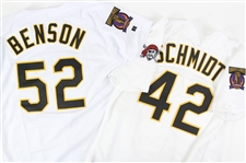 1997-2000 Pittsburgh Pirates Game Issued/Used Jerseys Tony Womack, Kris Benson, Jason Schmidt (Lot of 7) (MEARS LOA)