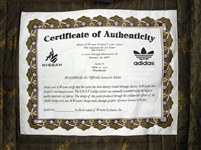 2007 Muhammad Ali Adidas Al Wissam Limited Edition Leather Jacket G.O.A.T. #1068 of 1097 RARE