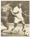 1970s style Pele Brazil Soccer signed 11”x14” Photo (PSA/DNA) 