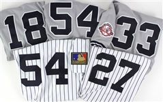 1988-2004 New York Yankees Game Used/Issued Jersey Collection (Lot of 11)(MEARS LOA)