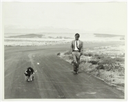 1960’s Robert Kennedy with Dog Freckles 16”x20” Photo