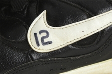 1997 Wade Boggs New York Yankees Game Worn Autographed Black Nike Cleats (MEARS LOA/JSA)