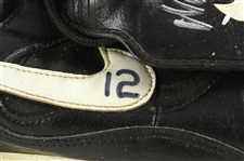 1997 Wade Boggs New York Yankees Game Worn Autographed Black Nike Cleats (MEARS LOA/JSA)