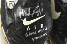 1997 Wade Boggs New York Yankees Game Worn Autographed Black Nike Cleats (MEARS LOA/JSA)