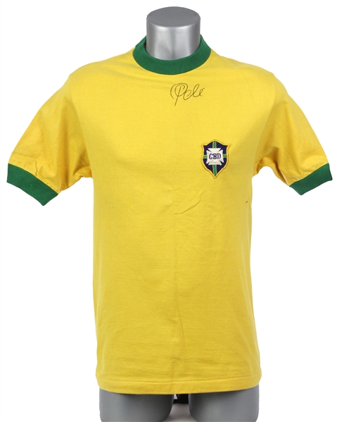 1970 Pele Brazil National Soccer Team Signed Jersey (JSA)