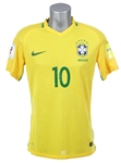 2017 Neymar Brazil National Soccer Team Jersey