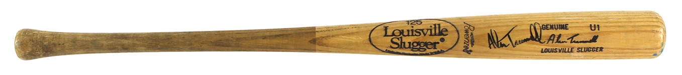 1980-83 Alan Trammell Detroit Tigers Louisville Slugger Professional Model Game Used Bat (MEARS LOA/JSA)