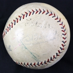 1927-31 OAL Barnard Baseball Misc Signed Baseball (JSA)
