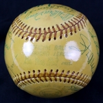 1977-1984 OAL Lee MacPhail Baseball Hall of Famers Multi-Signed Baseball w/ 20 Signatures (PSA/DNA)