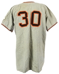 1951 George Spencer New York Giants Game Worn Road Jersey W/ Giants Cap (MEARS LOA/JSA)