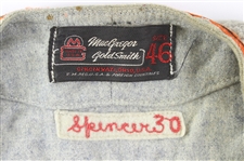 1951 George Spencer New York Giants Game Worn Road Jersey W/ Giants Cap (MEARS LOA/JSA)