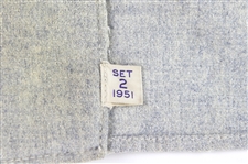1951 George Spencer New York Giants Game Worn Road Jersey W/ Giants Cap (MEARS LOA/JSA)