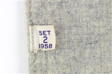 1958 Hank Foiles Pittsburgh Pirates Game Worn Road Vest (MEARS LOA)