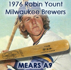 1976 Robin Yount Milwaukee Brewers “Liberty bell – Less” H&B Louisville Slugger Professional Model Bat (MEARS A9)