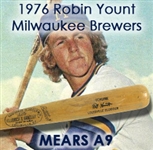 1976 Robin Yount Milwaukee Brewers “Liberty bell – Less” H&B Louisville Slugger Professional Model Bat (MEARS A9)
