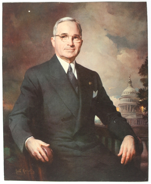 1945-1953 Harry Truman White House 8x10 Color Photo