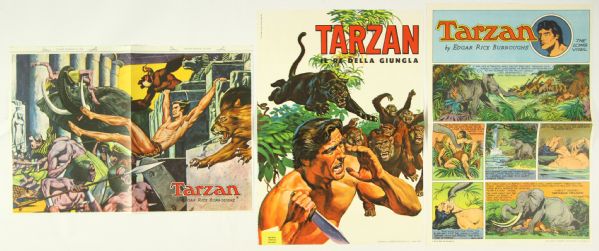 1971 Tarzan Italian Supplement 26”x38”  Poster Collection 