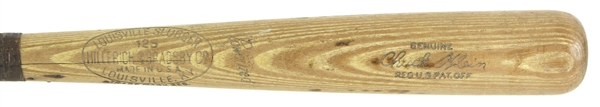 1943-49 Chuck Klein Philadelphia Phillies H&B Louisivlle Slugger Professional Model Team Index Bat (MEARS A5 & PSA/DNA)