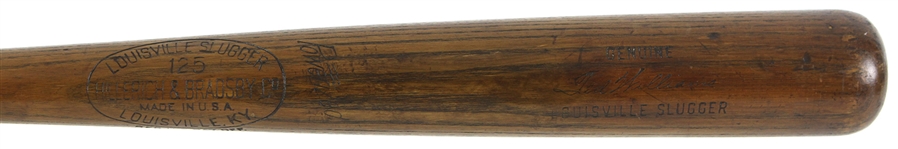 1950-60 Ted Williams Boston Red Sox H&B Louisville Slugger Professional Model Team Index Bat (MEARS A6 & PSA/DNA)