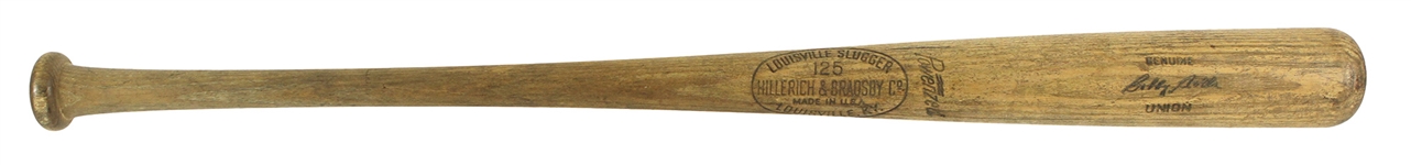1961-64 Bobby Avila Post Career H&B Louisville Slugger Professional Model Union Bat (MEARS LOA)