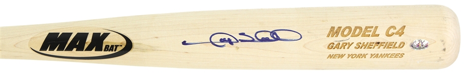 2004-06 Gary Sheffield New York Yankees Signed MaxBat Professional Model Bat (MEARS LOA/JSA)