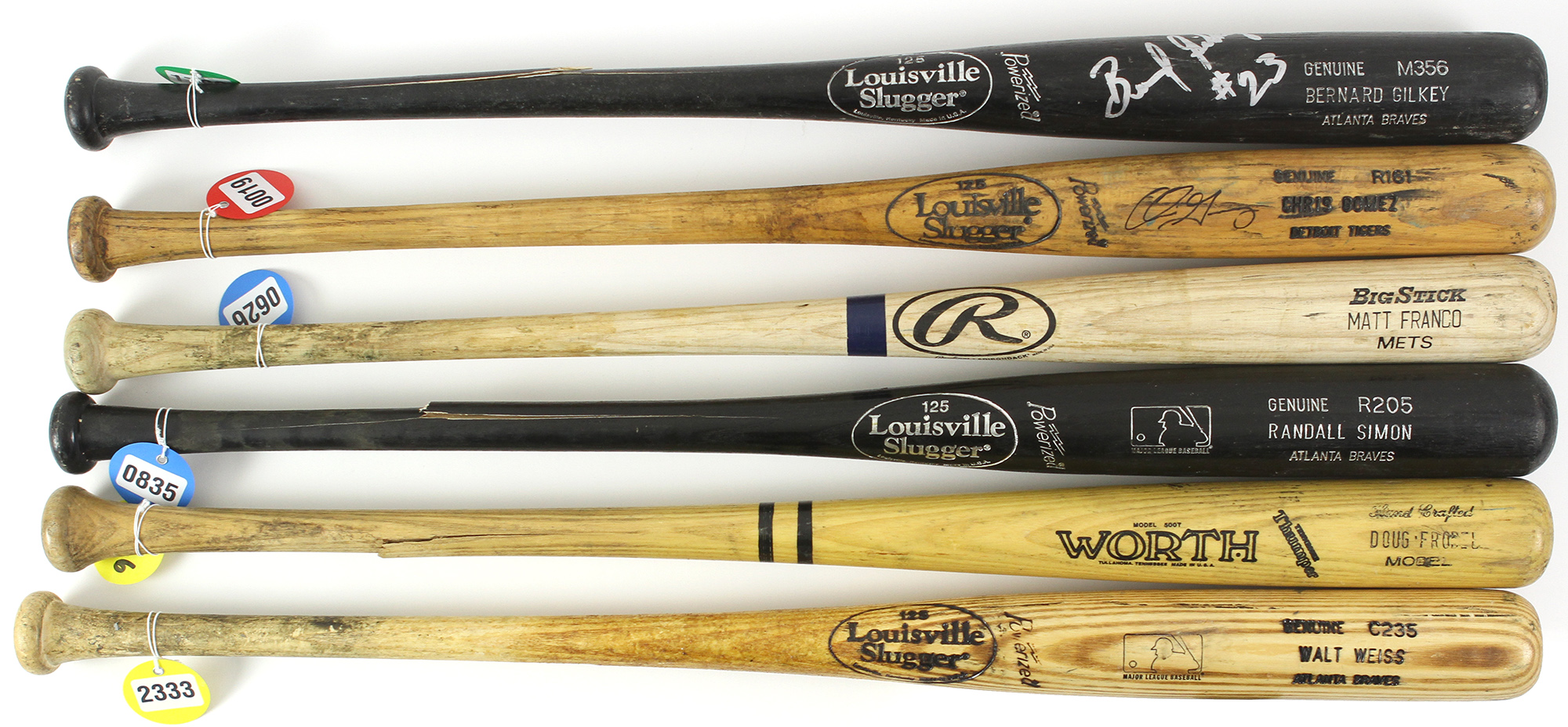 Lot Detail - 1980's-2000's Professional Model Game Used Bat Collection ...