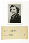 1941-1945 WWII Women Army Corp (WAC) Women's Shoes & Photo (Identified To Kathrun E. Utz)