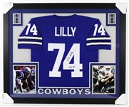 2016 Bob Lilly Dallas Cowboys 36" x 44" Framed Signed Jersey *JSA*