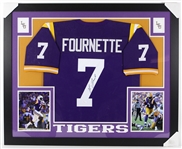 2016 Leonard Fournette LSU Tigers 36" x 44" Framed Signed Jersey *JSA*