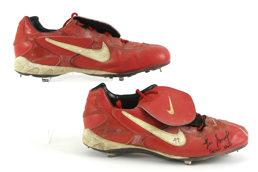 1990’s Lee Smith Game Used Cleats (MEARS LOA/JSA)