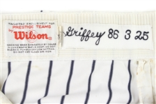 1986 Ken Griffey Sr. New York Yankees Game Used Home Pants (MEARS LOA)