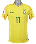 2017 Philippe Coutinho Brazil National Soccer Team Jersey