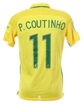 2017 Philippe Coutinho Brazil National Soccer Team Jersey