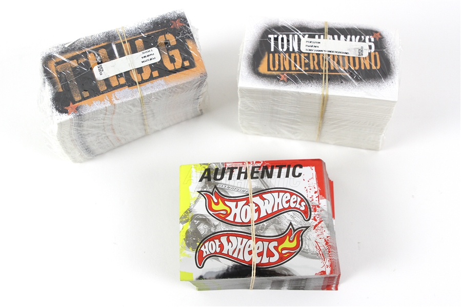 Tony Hawk, THUG, and Hot Wheels Stickers 